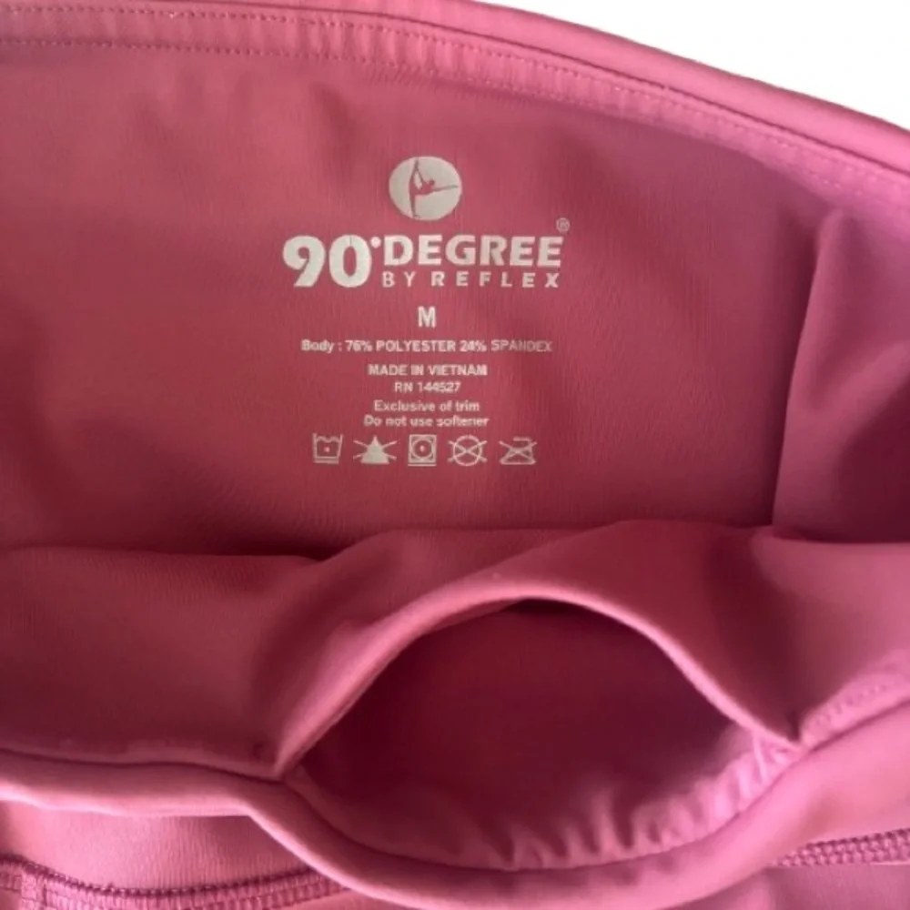 NWOT 90 Degree By Reflex Power Flex Tummy Control Leggings Marsala Size M - Picture 4 of 5